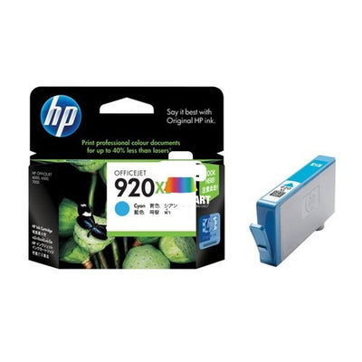 HP 920XL Cyan High-Yield Original Ink Cartridge (CD972AA)