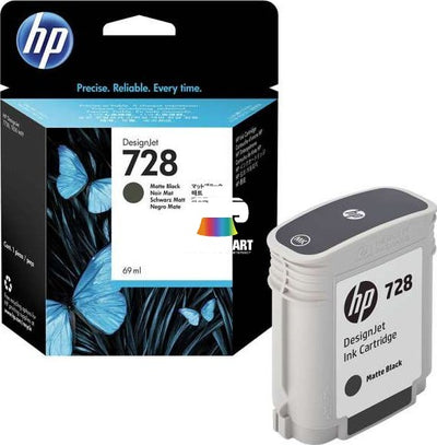 HP 728 Matte Black Original Ink Cartridge – 69ml (F9J64A)