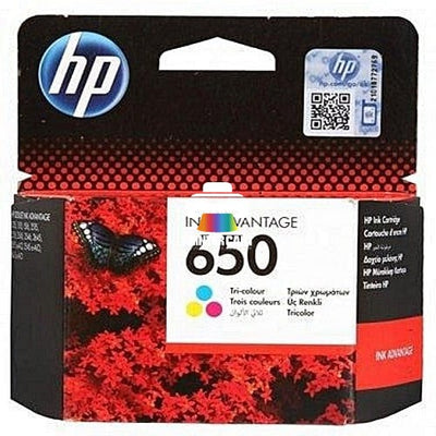 HP 650 Tri-color Original Ink Advantage Cartridge – CZ102AE
