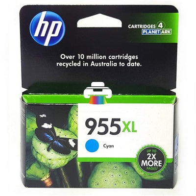 HP 955XL Cyan High-Yield Original Ink Cartridge (L0S63AA)