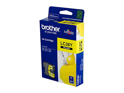Brother LC-38YEL Yellow Ink Cartridge