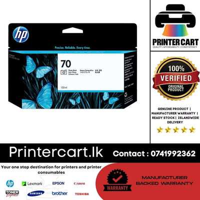 HP 70 130-ml Photo Black DesignJet Ink Cartridge (C9449A)
