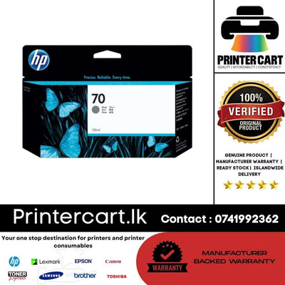 HP 70 130-ml Gray DesignJet Ink Cartridge (C9450A)