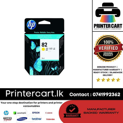 HP 82Y 28-ml Yellow DesignJet Ink Cartridge (CH568A)
