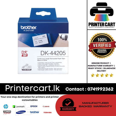 Brother DK-44205 Removable Paper Tape