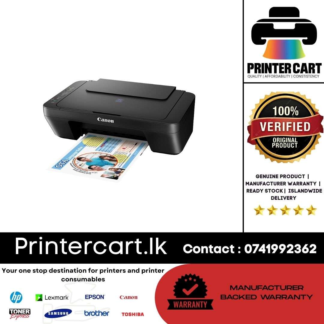 Canon PIXMA E470 Wireless All-in-One Inkjet Printer – Low-Cost Printing (Sri Lanka)