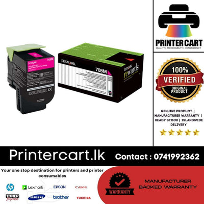 Lexmark 70C80M0 Standard-Yield Magenta Toner Cartridge