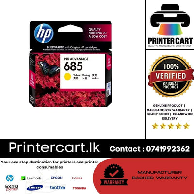 HP 685 Yellow Original Ink Advantage Cartridge (CZ124AA)