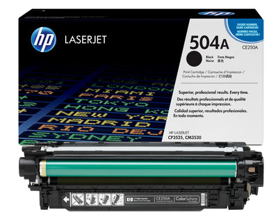 HP 504A Black Toner Cartridge (CE250A)