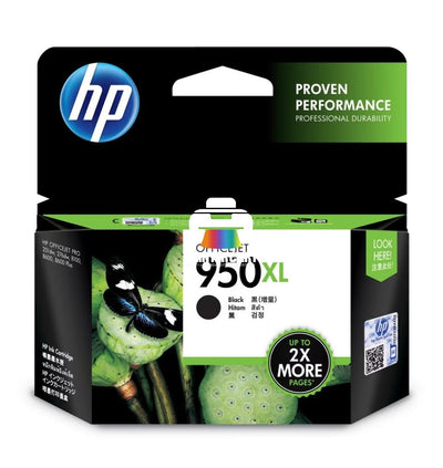 HP 950XL Black High-Yield Original Ink Cartridge (CN045AA)