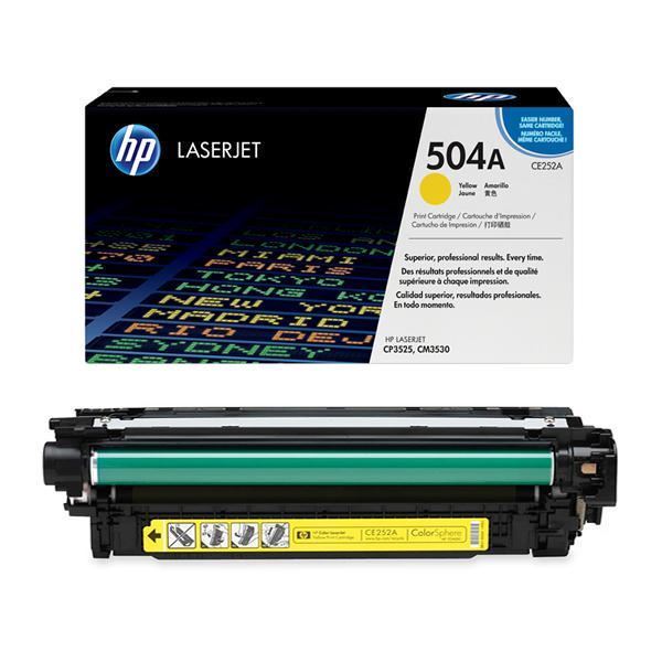 HP 504A Yellow Toner Cartridge (CE252A)