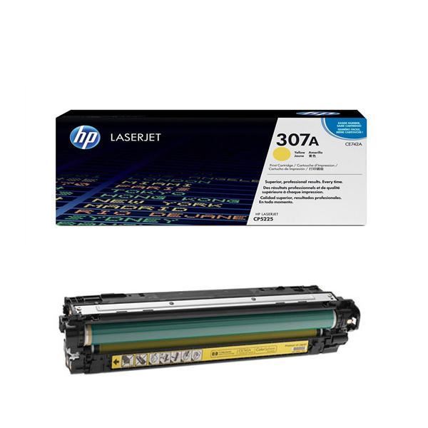 HP 307A Yellow Toner Cartridge (CE742A)