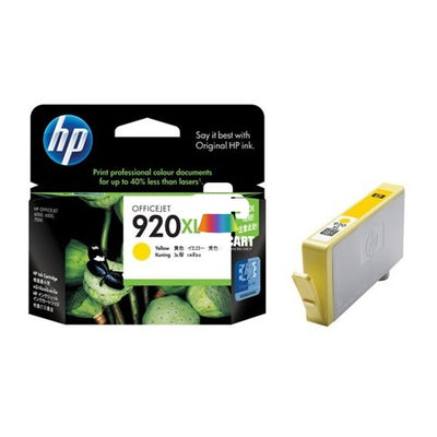 HP 920XL Yellow High-Yield Original Ink Cartridge (CD974AA)