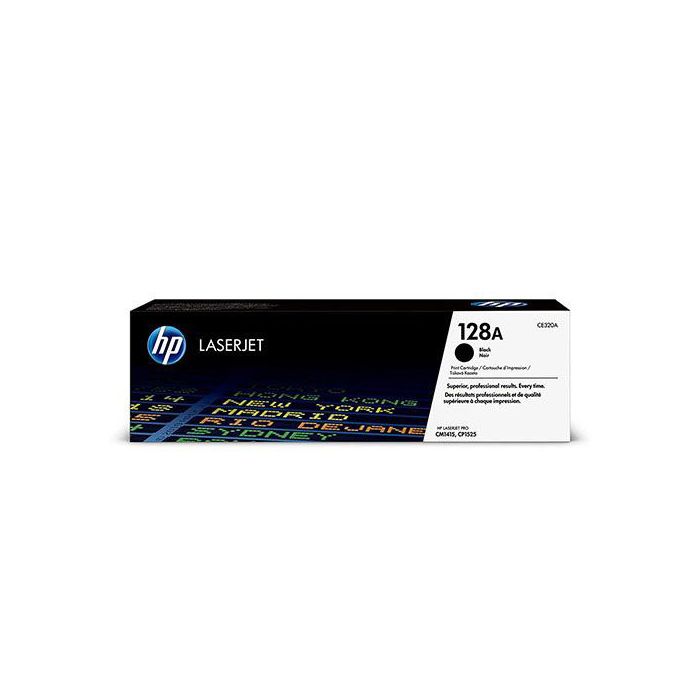 HP 128A Black Original LaserJet Toner Cartridge (CE320A)