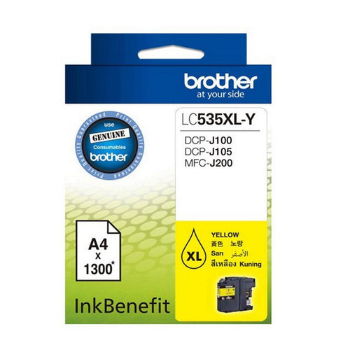 Brother LC-535XL Y High-Yield Yellow Ink Cartridge