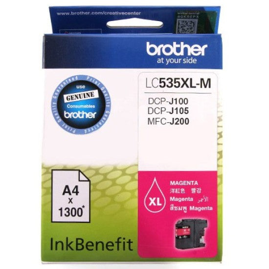Brother LC-535XL M High-Yield Magenta Ink Cartridge