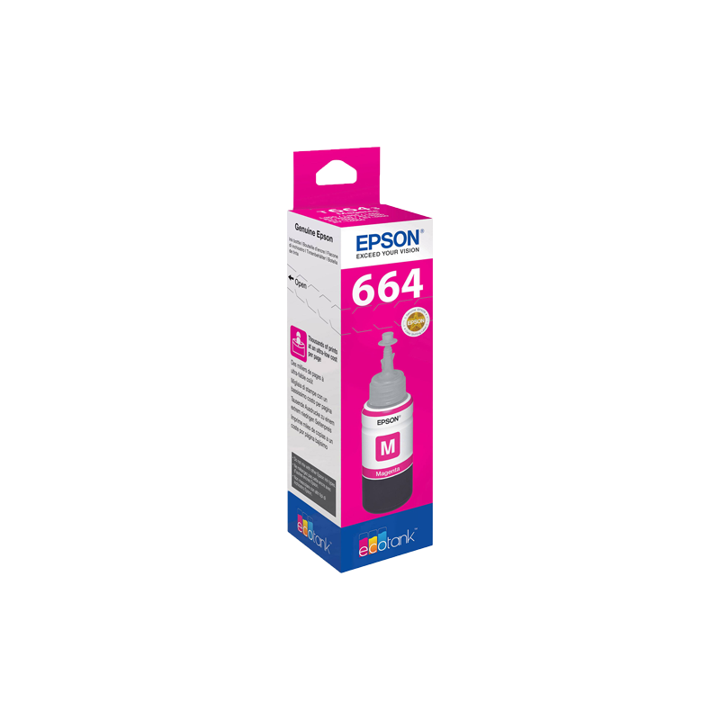 Epson 664 Magenta Ink Bottle (T6643 / C13T66434A)