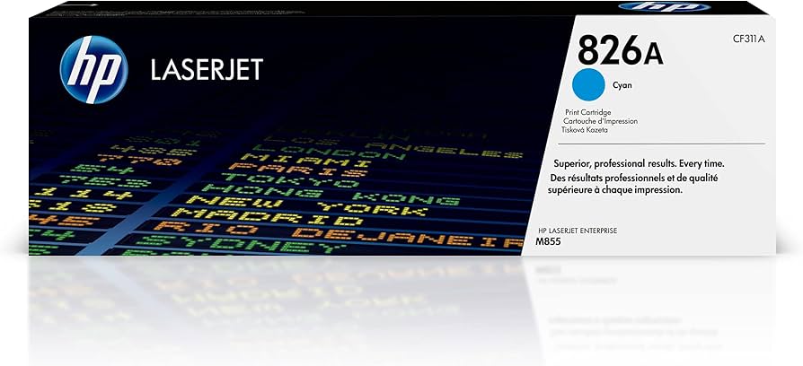 HP 826A Cyan Original LaserJet Toner Cartridge (CF311A)