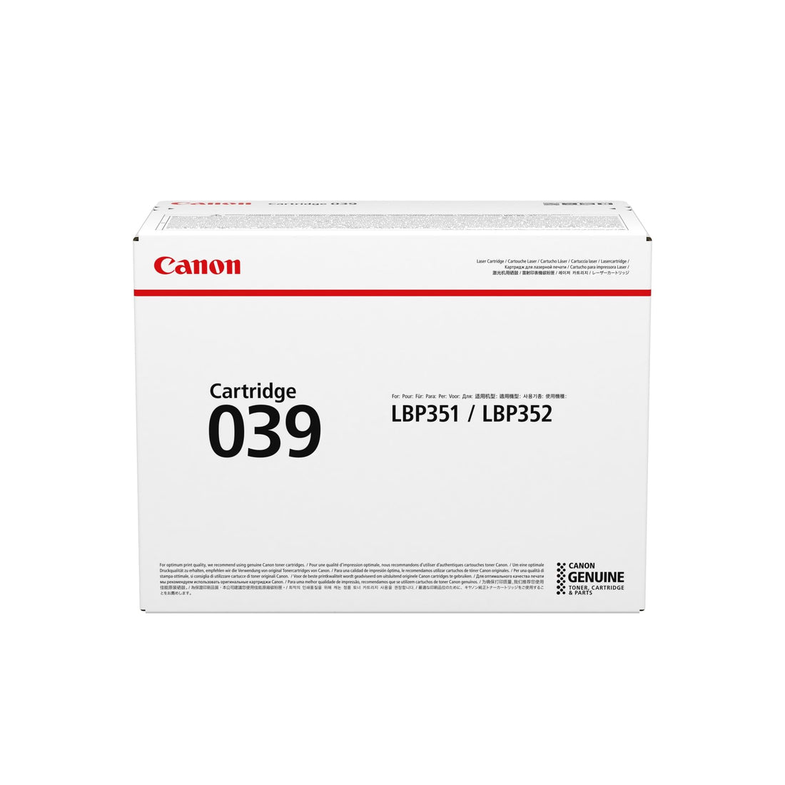 Canon 039 Black Toner Cartridge