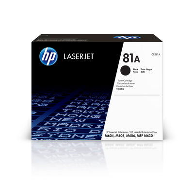 HP 81A Black Toner Cartridge (W811A)