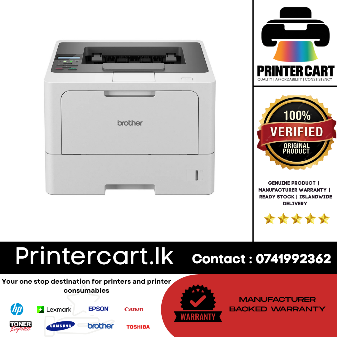 Brother HL-L5210DW Wireless Mono Laser Printer – High-Speed & Duplex (Sri Lanka)