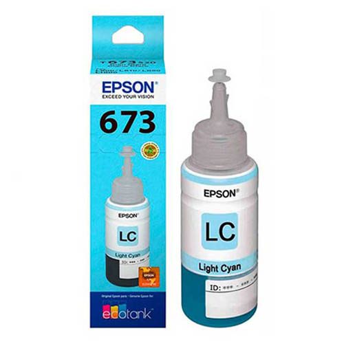 Epson 673 Light Cyan Ink Bottle (T6735)