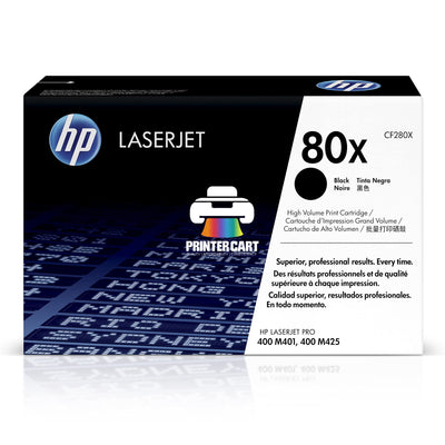 HP 80X Black High-Yield Original LaserJet Toner Cartridge (CF280X)