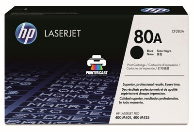 HP 80A Black Original LaserJet Toner Cartridge (CF280A)