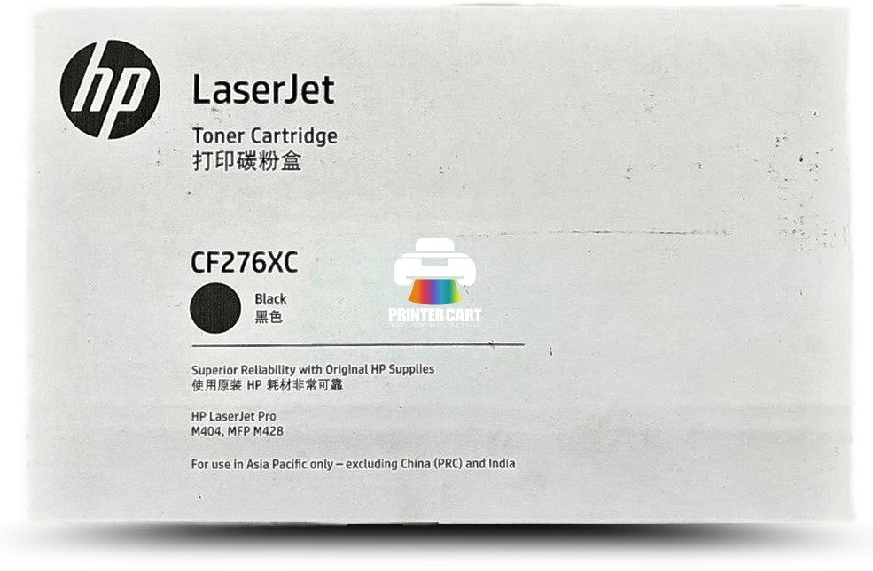 HP 76XC Black Extra High Yield Original LaserJet Toner Cartridge (CF276XC)