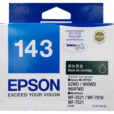 Epson 143 Black Extra High Yield Ink Cartridge (T1431)
