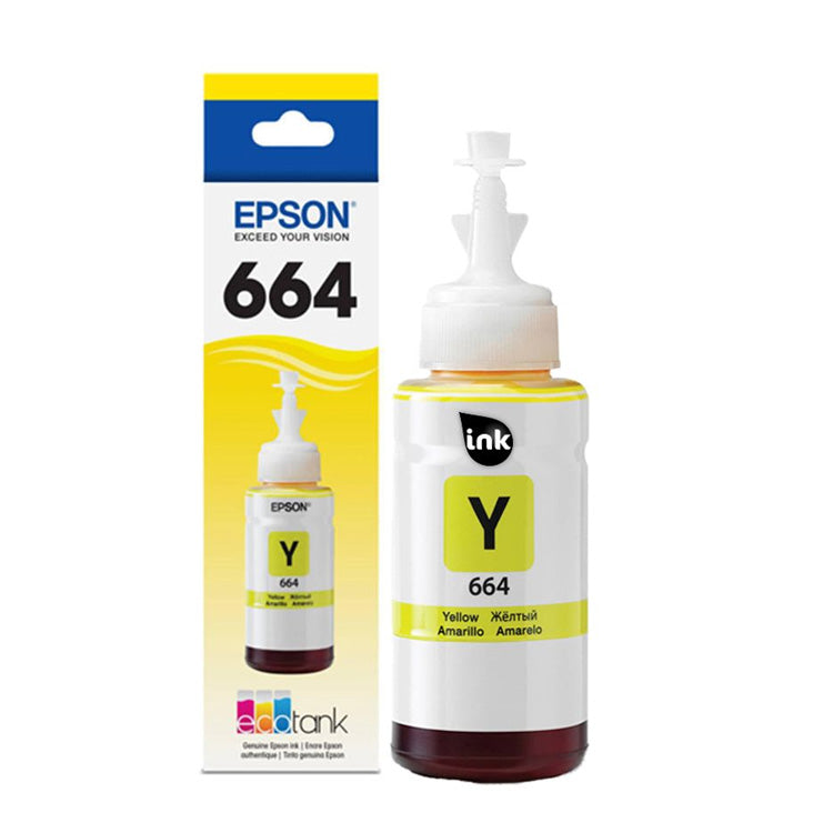 Epson 664 Yellow Ink Bottle (T6644 / C13T66444A)
