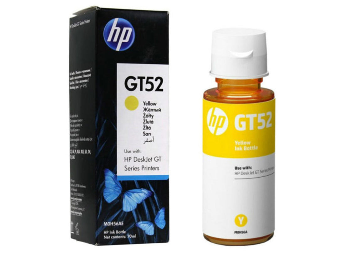 HP GT52 Yellow Ink Bottle – Model: M0H56AE