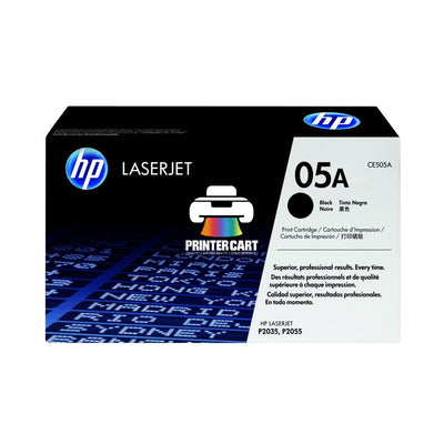 HP 05A Black Original LaserJet Toner Cartridge (CE505A)