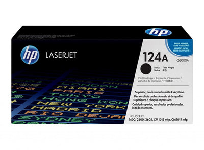 HP 124A Black Original LaserJet Toner Cartridge (Q6000A)