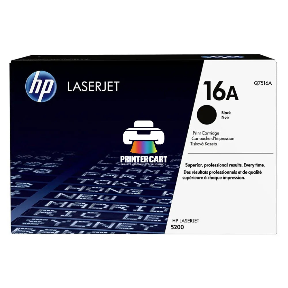 HP 16A Black Original LaserJet Toner Cartridge (Q7516A)