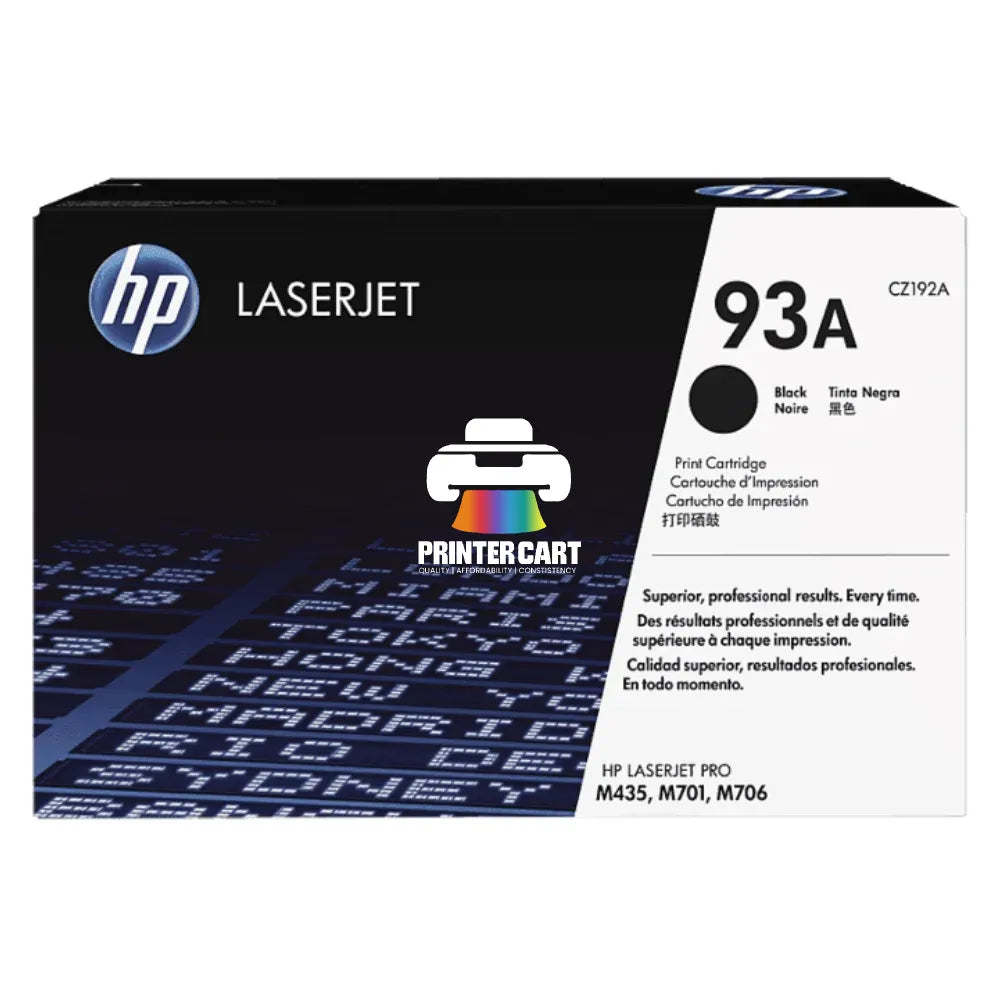HP 93A Black Toner Cartridge (CZ192A)