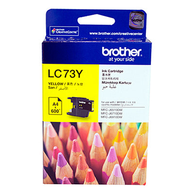 Brother LC-73Y High-Yield Yellow Ink Cartridge