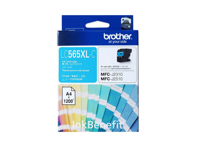 Brother LC-565XLC High-Yield Cyan Ink Cartridge