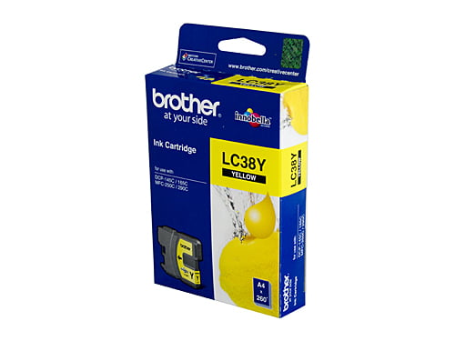 Brother LC-38YEL Yellow Ink Cartridge