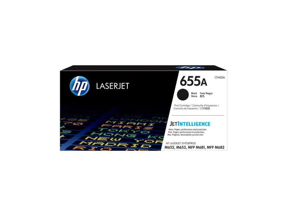HP 655A Black Toner Cartridge (CF450A)