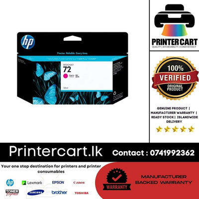 HP 72 130-ml Magenta DesignJet Ink Cartridge (C9372A)