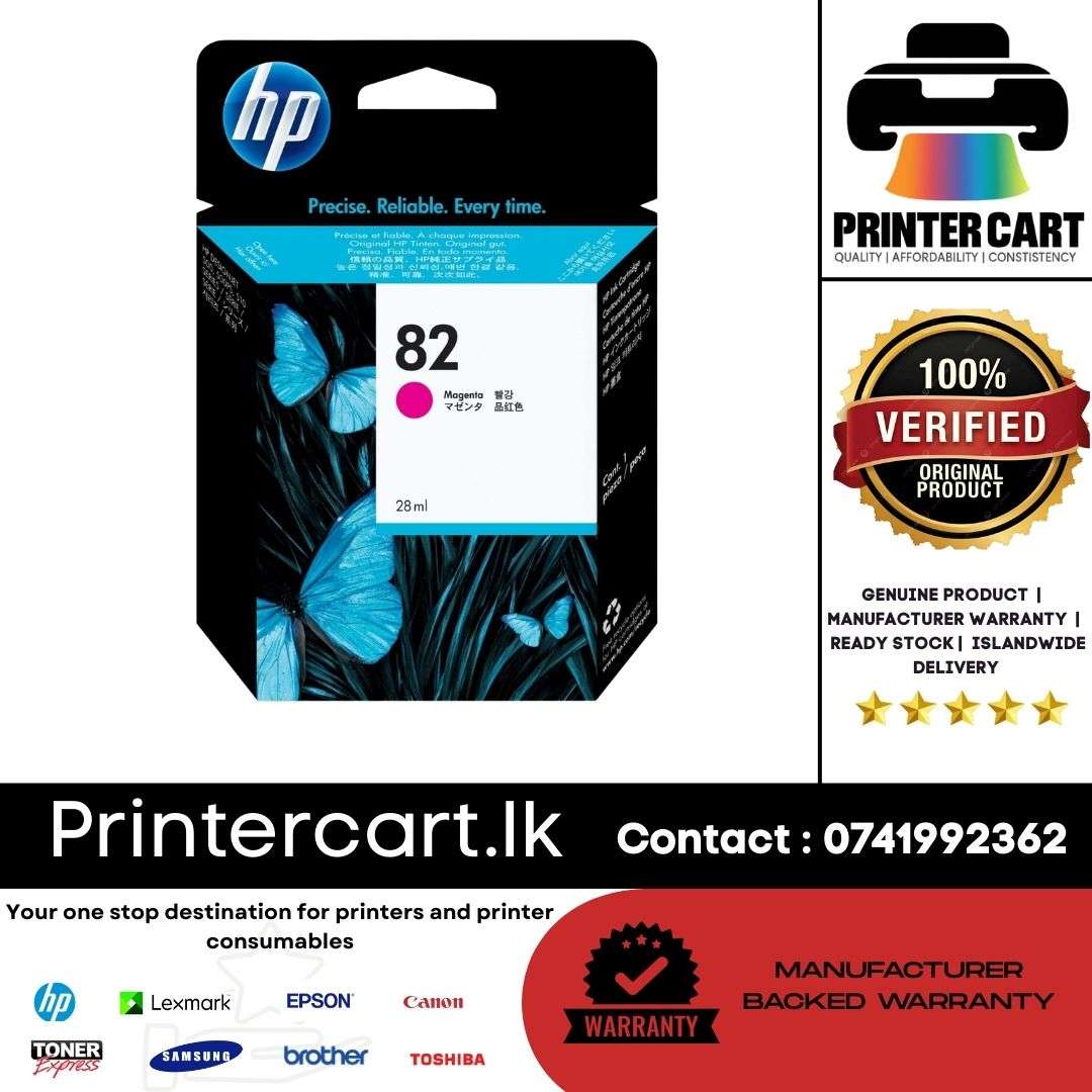 HP 82 28-ml Magenta DesignJet Ink Cartridge (CH567A)