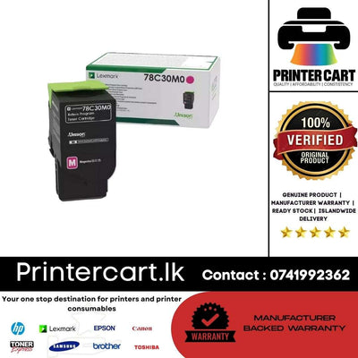 Lexmark 78C30M0 Magenta Toner Cartridge