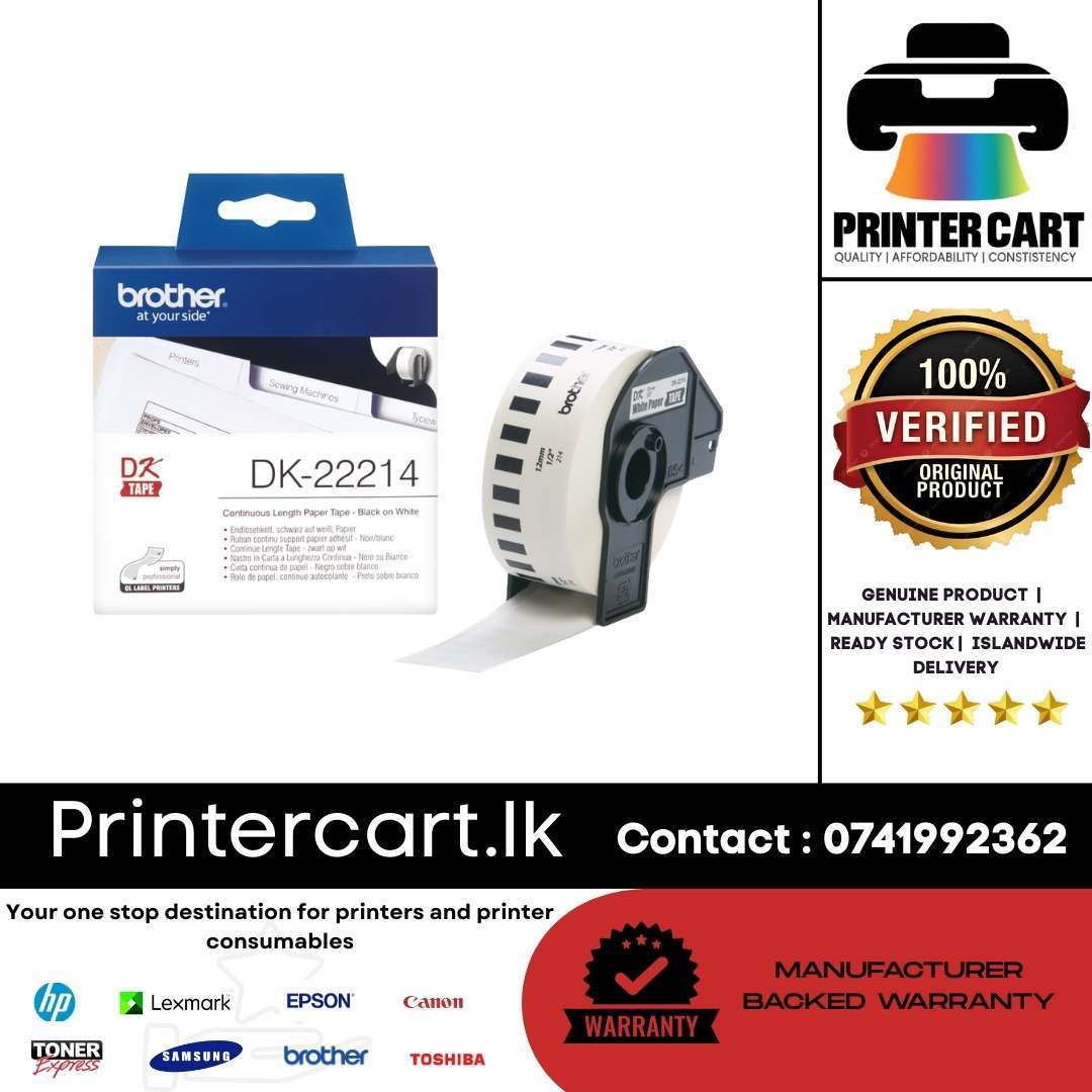 Brother DK-22214 Continuous Paper Tape