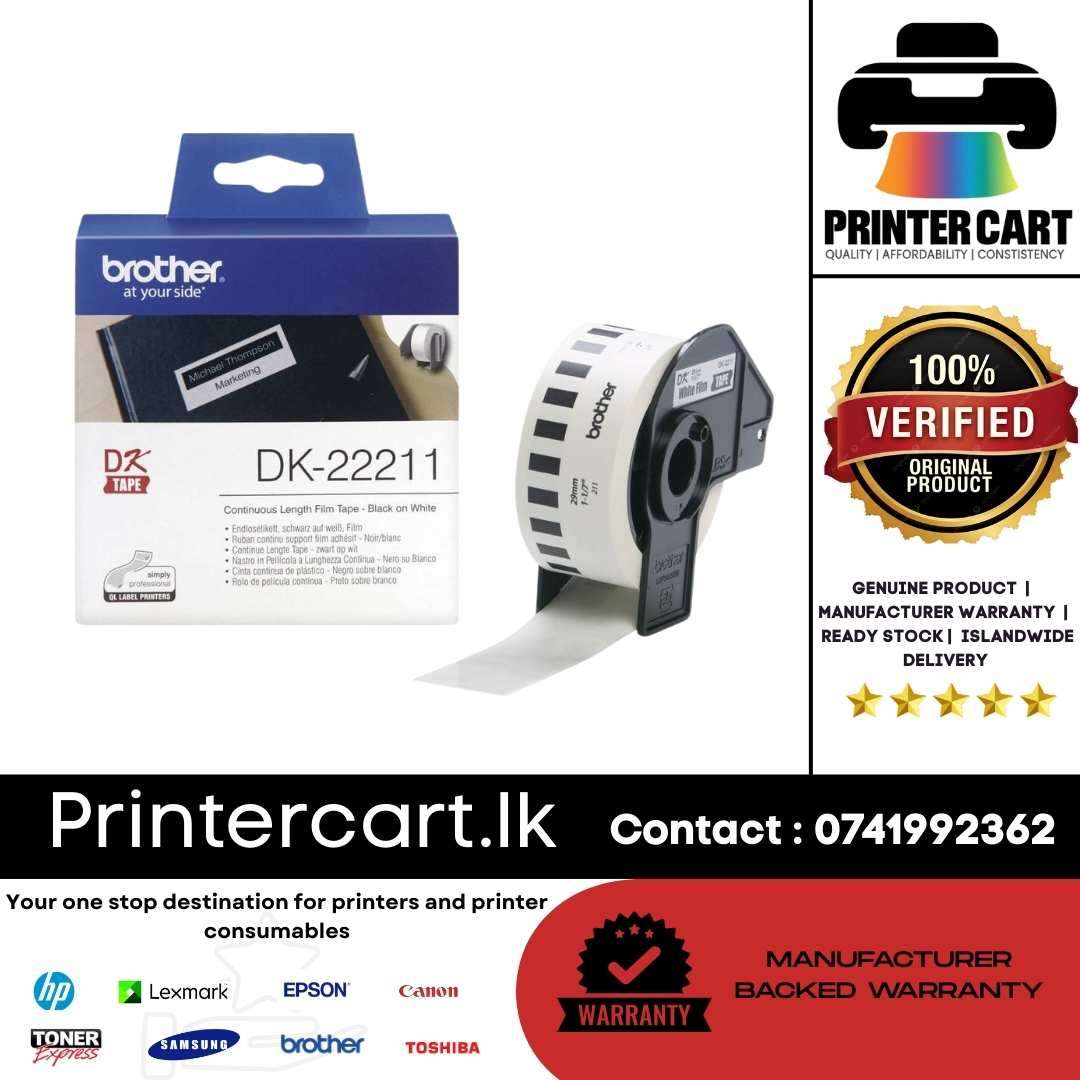 Brother DK-22211 Continuous Film Tape