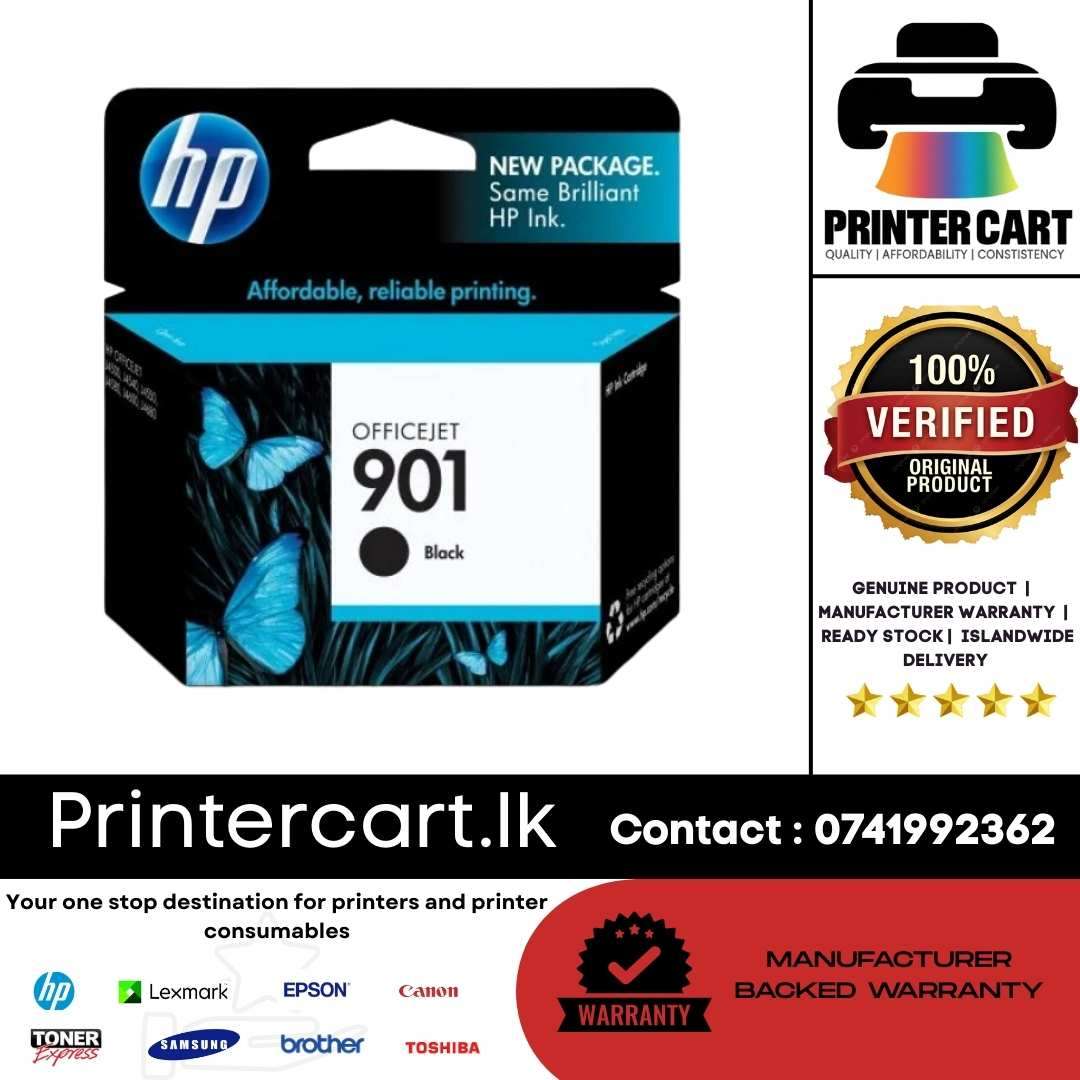 HP 901 Black Original Ink Cartridge (CC653AA)