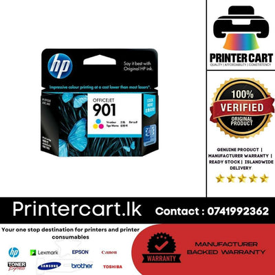 HP 901 Tri-Color Original Ink Cartridge (CC656AA)