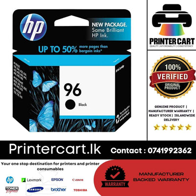 HP 96 Black Original Ink Cartridge (C8767WN)