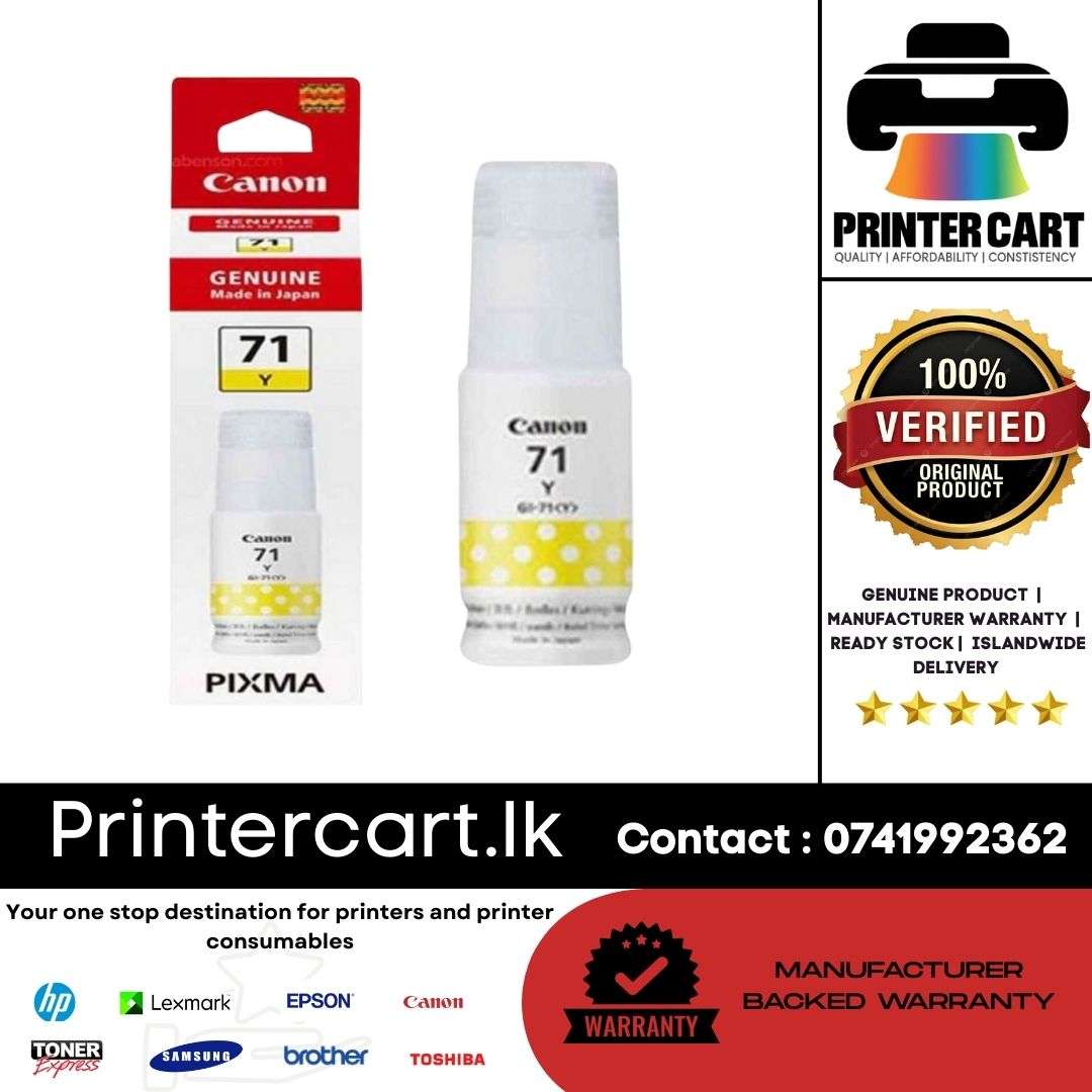 Canon GI-71 Yellow Ink Bottle (GI-71Y)