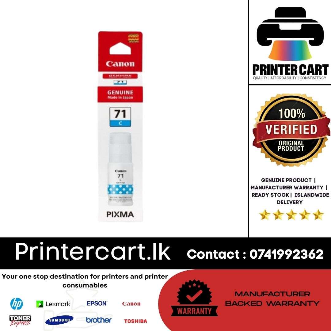 Canon GI-71 Cyan Ink Bottle (GI-71C)